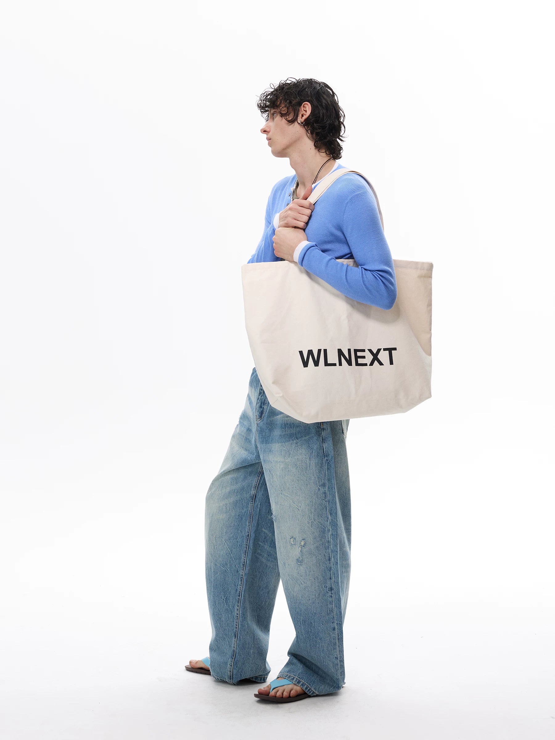 Seafoam Fade Arc Balloon Jeans