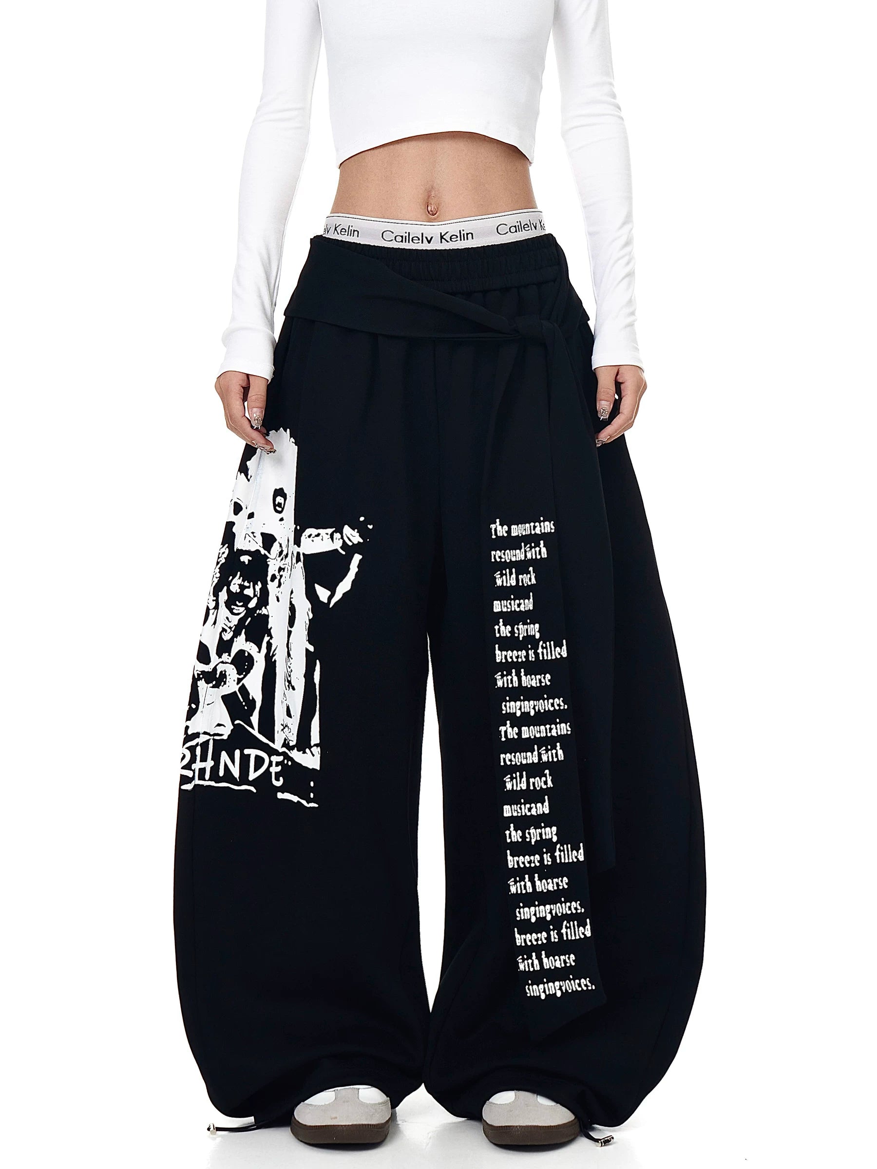 Lyric Shade Wrap Fleece Trousers