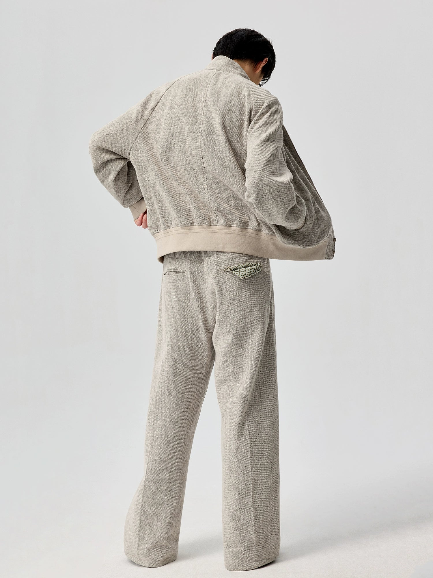 Stone Mist Stand Collar Jacket