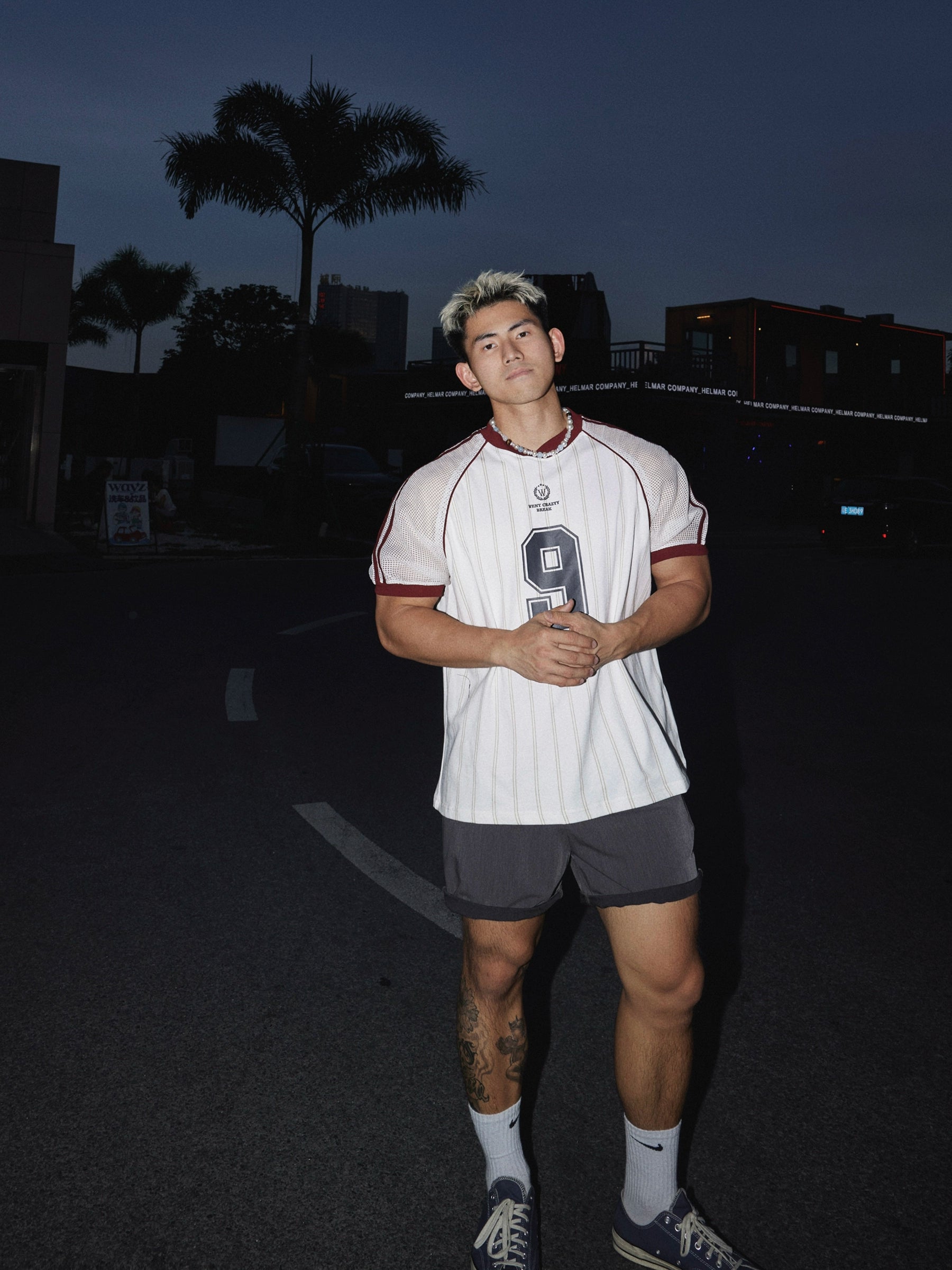 Vintage Pinstripe Baseball Jersey Shirt