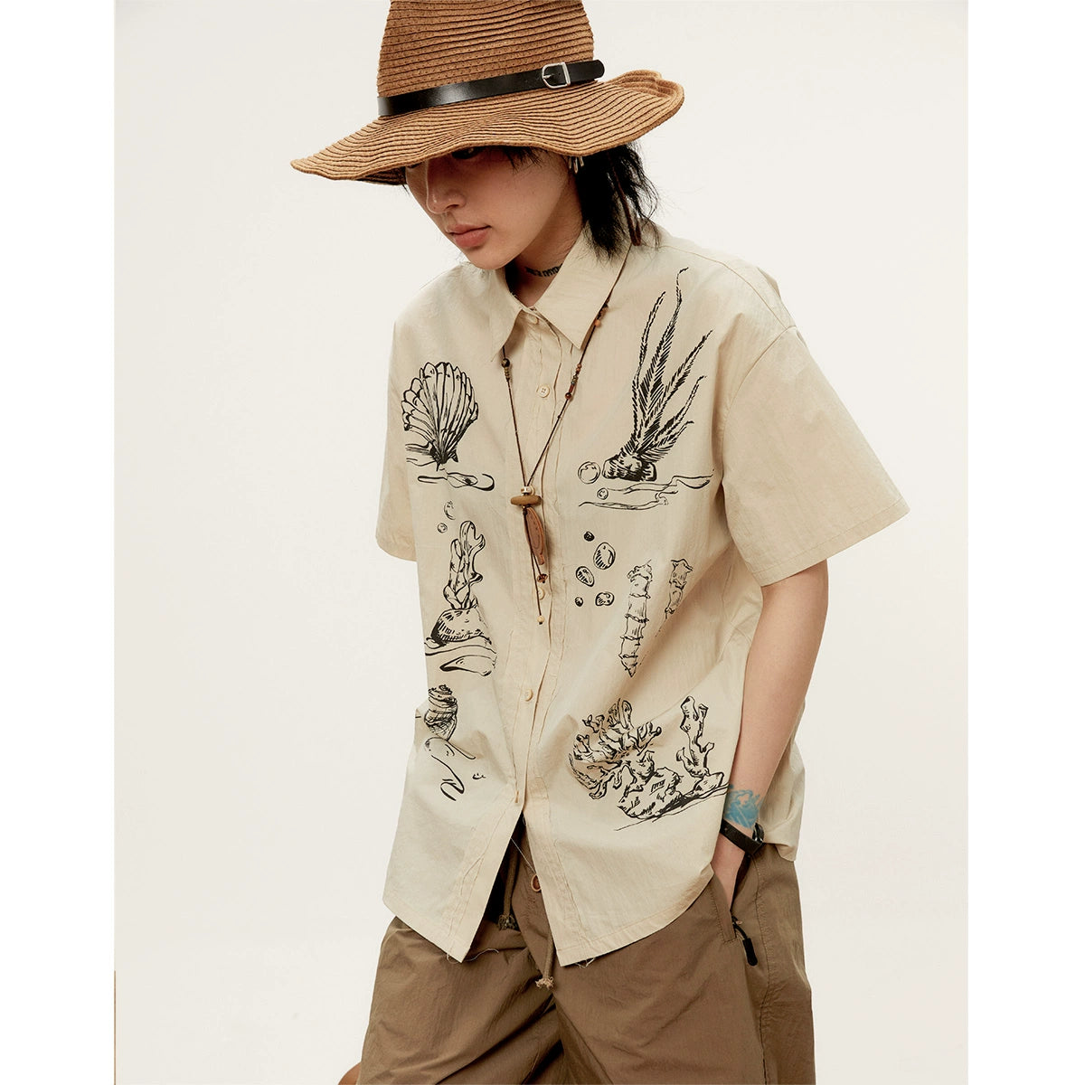 Octopusme Marine Life Print Shirt