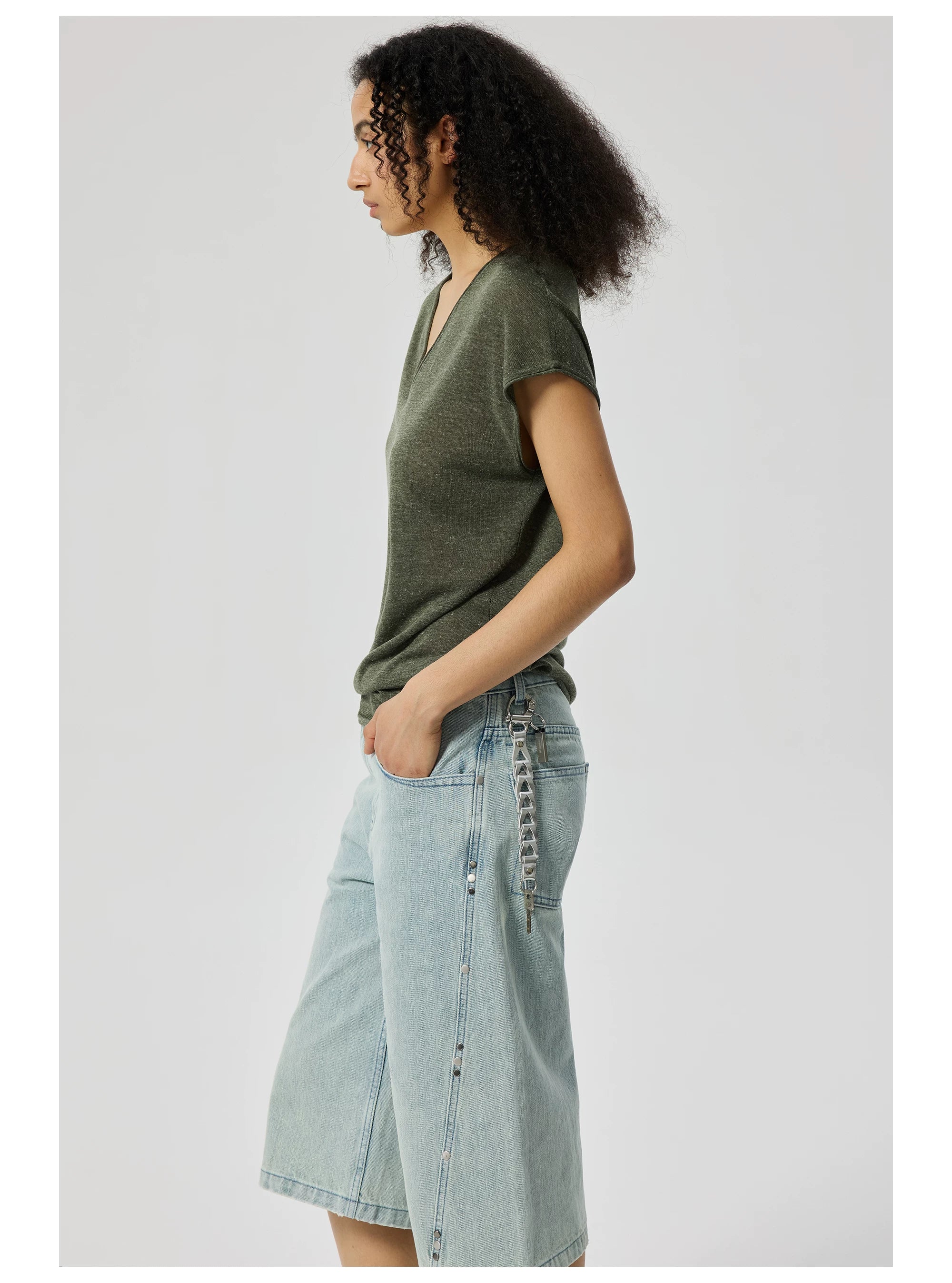 Silvair V-Neck Cap Sleeve Tee