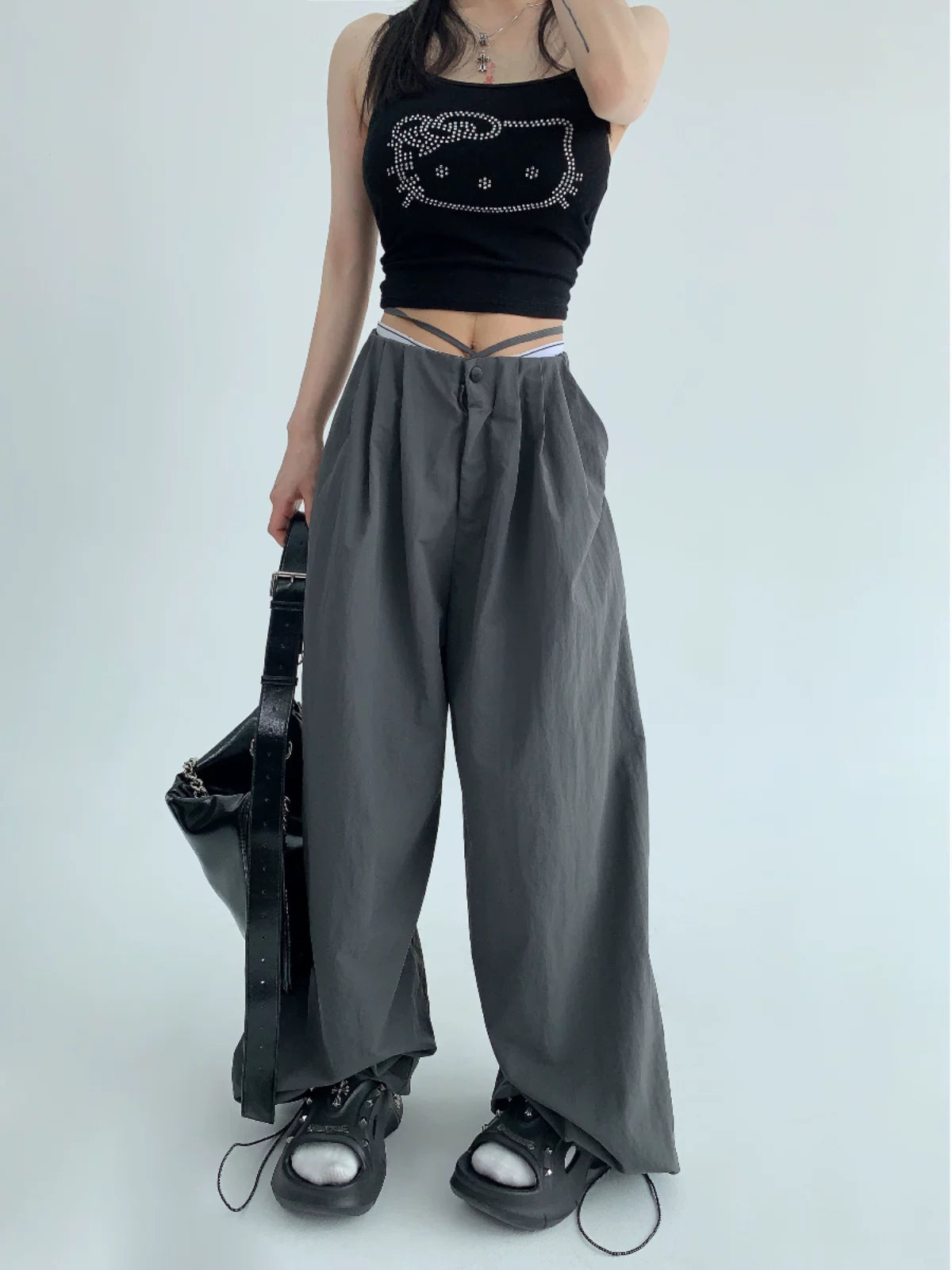 Midnight Parachute Wide Pants