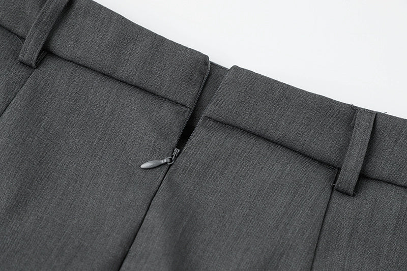 Weißes Kurzarmhemd mit Krawatten-JK-Stil