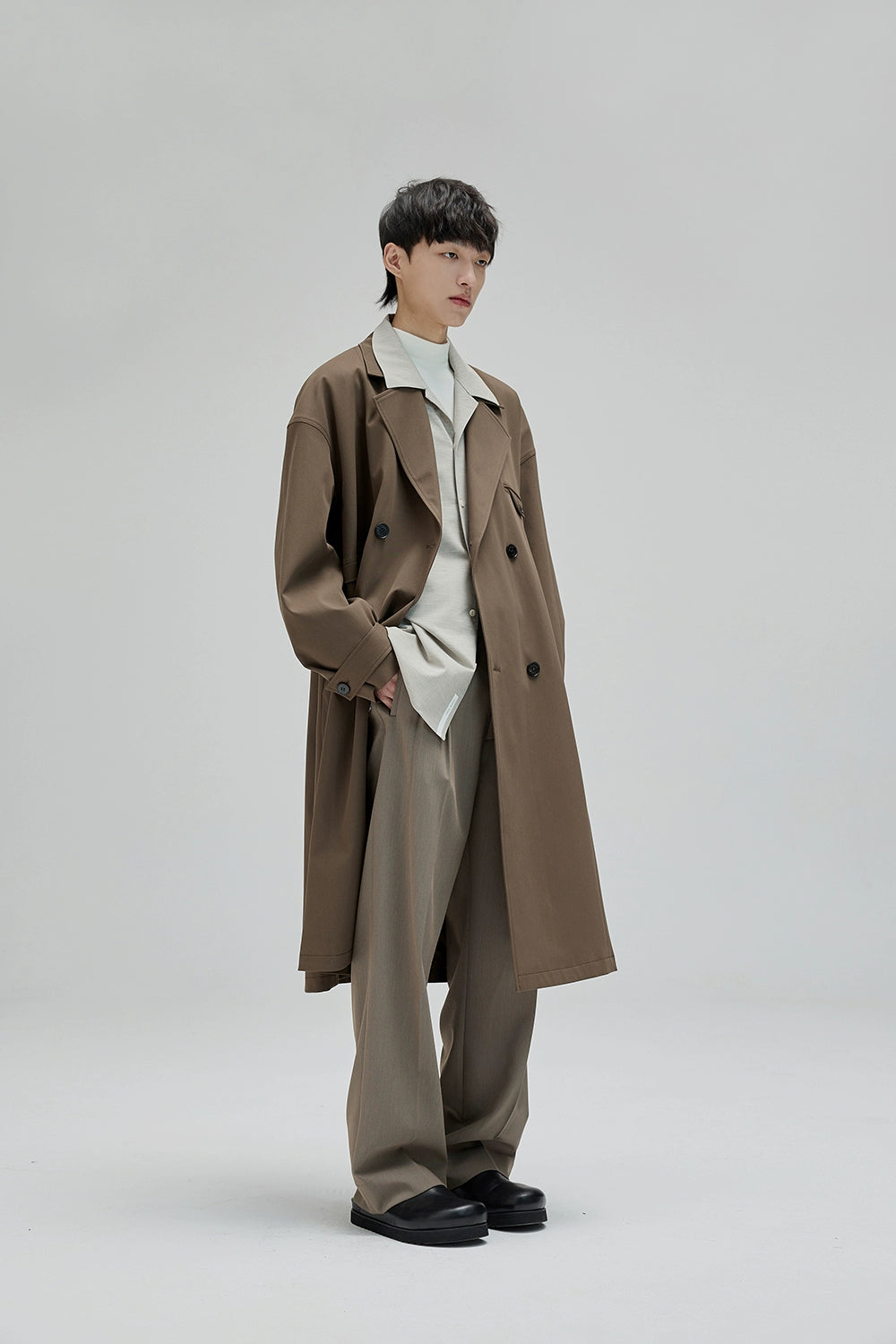 Pantalones de traje ancho