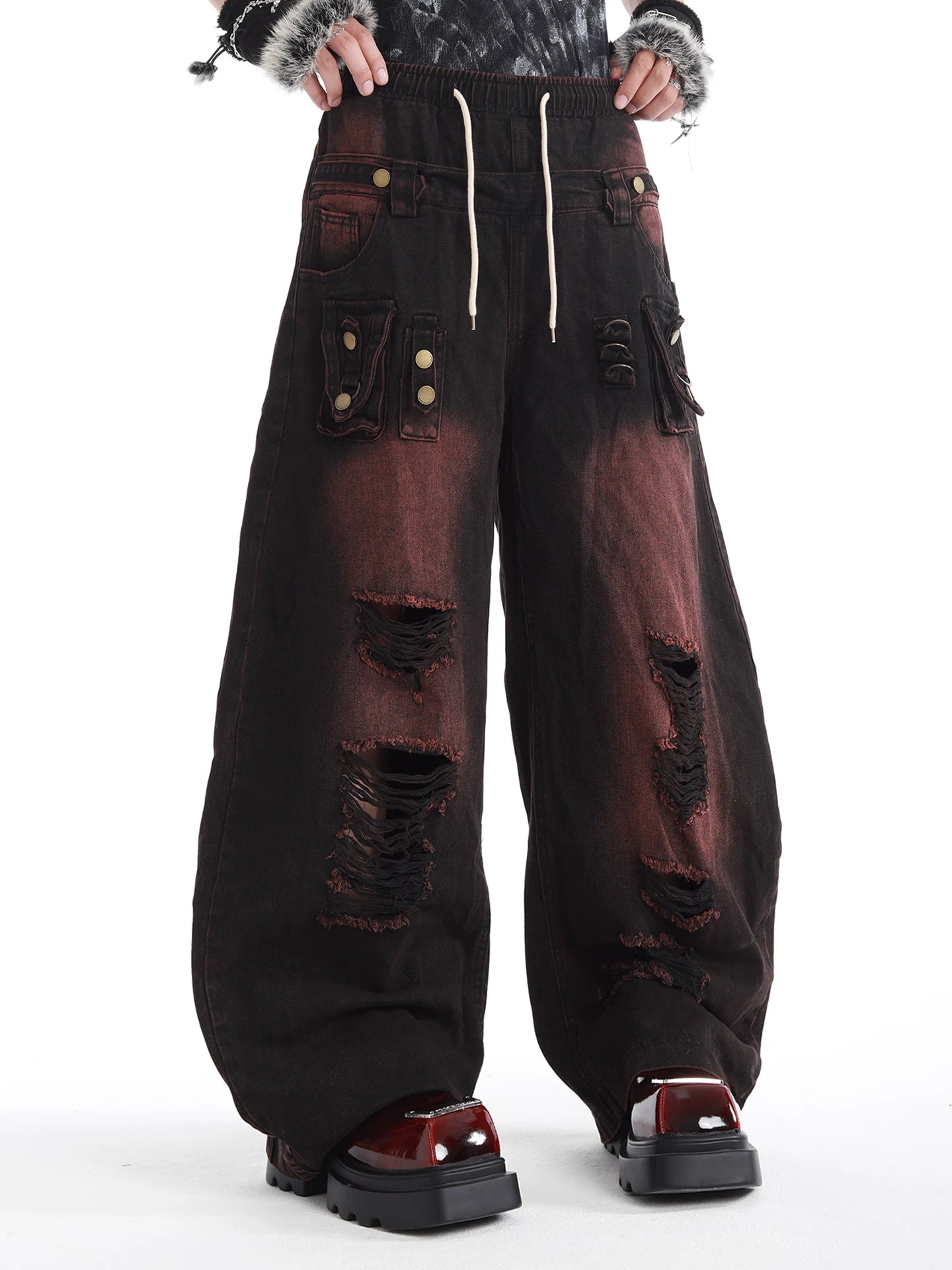 Riot Relic Distressed Denim Pants