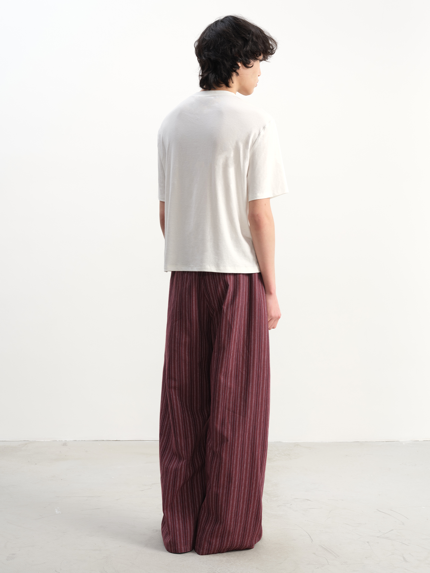 Striped Relaxed Drawstring Lounge Pants