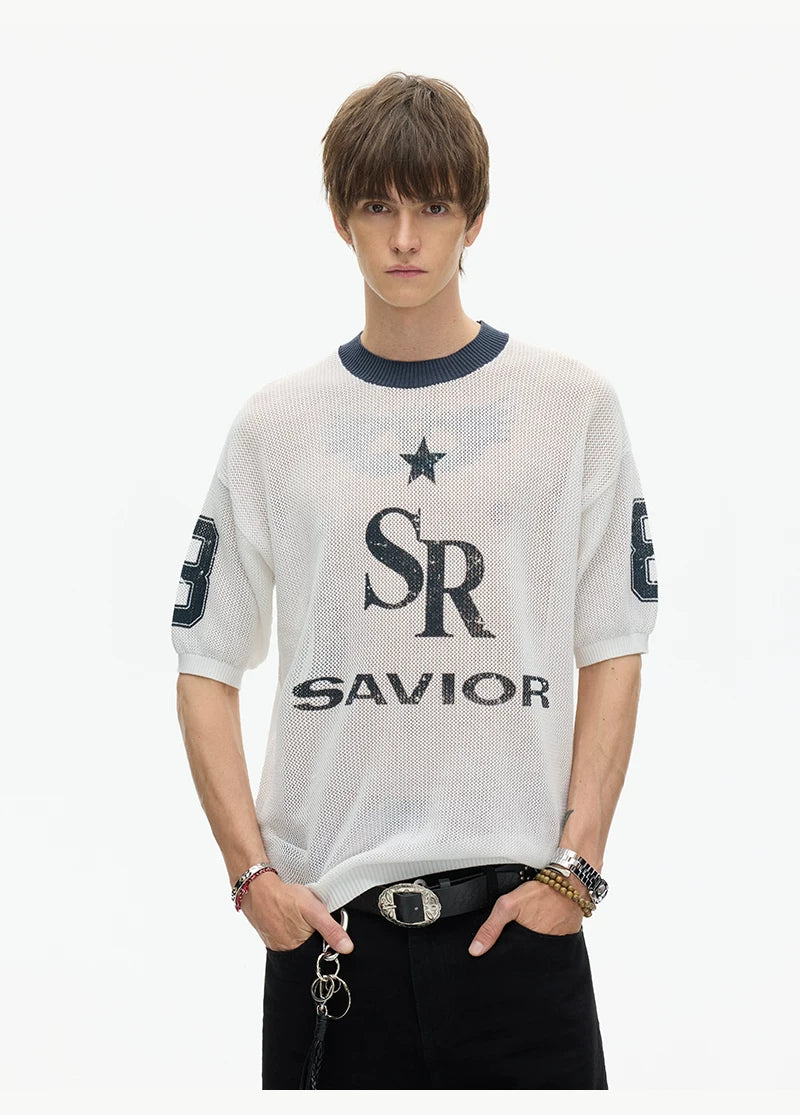 Star Savior Mesh Varsity Tee