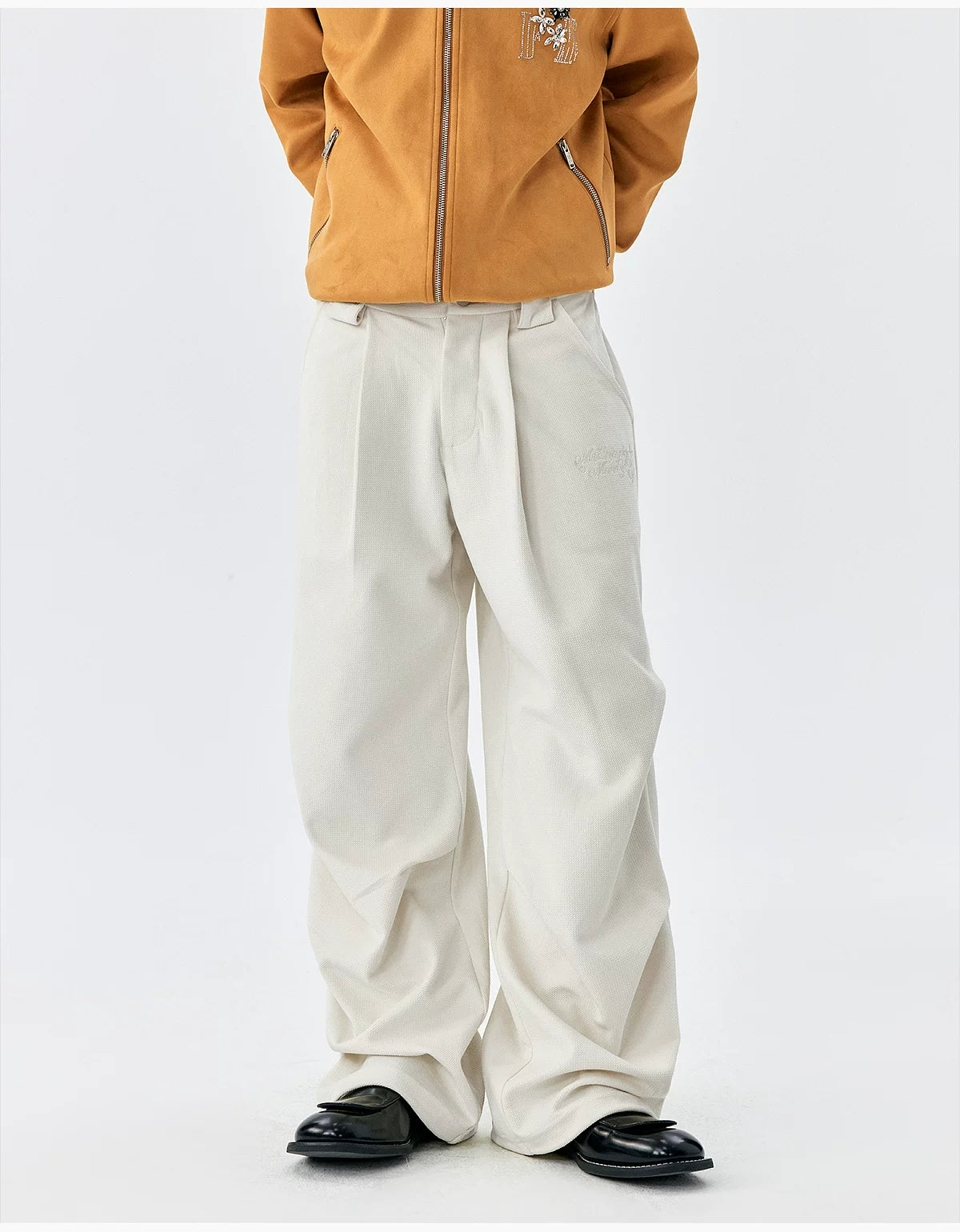 Archive Pleated Wide-Leg Trousers