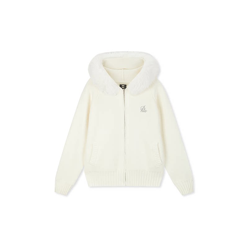 Frostline Faux Fur Hood Zip Cardigan
