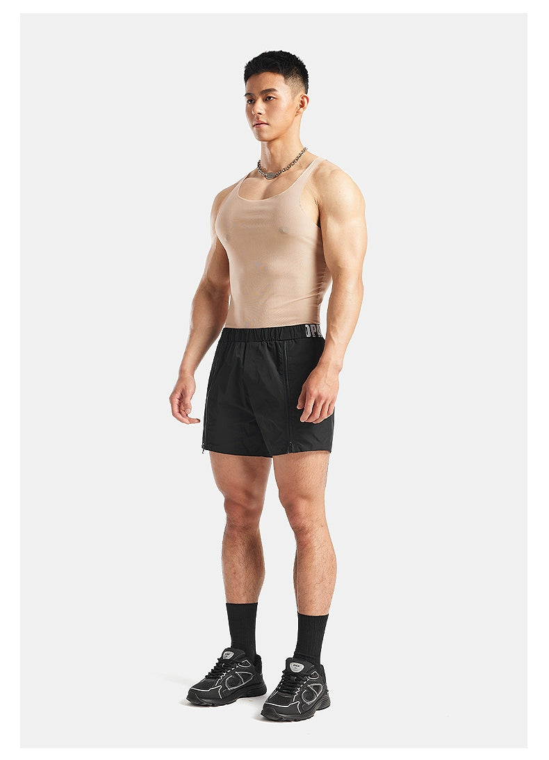 Camiseta de tanque de compresión desnuda