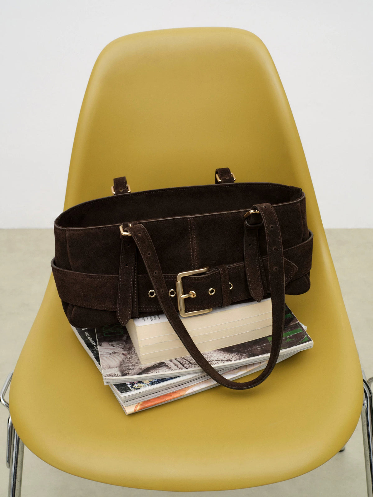 Weathered Buckle Baguette Shoulder Bag - view 3