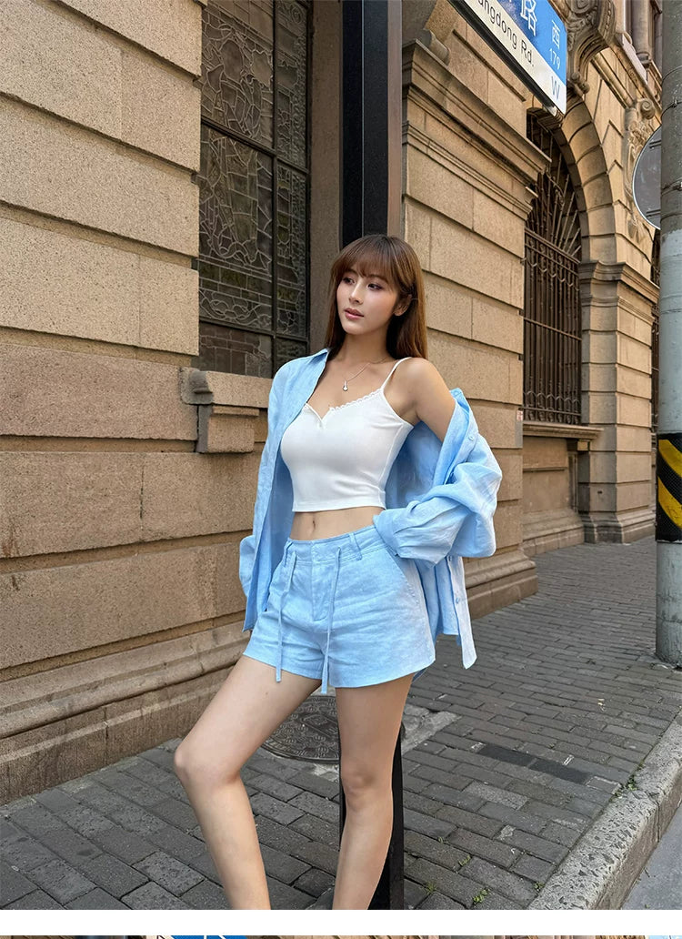 Harbor Breeze Oversized Linen Shirt