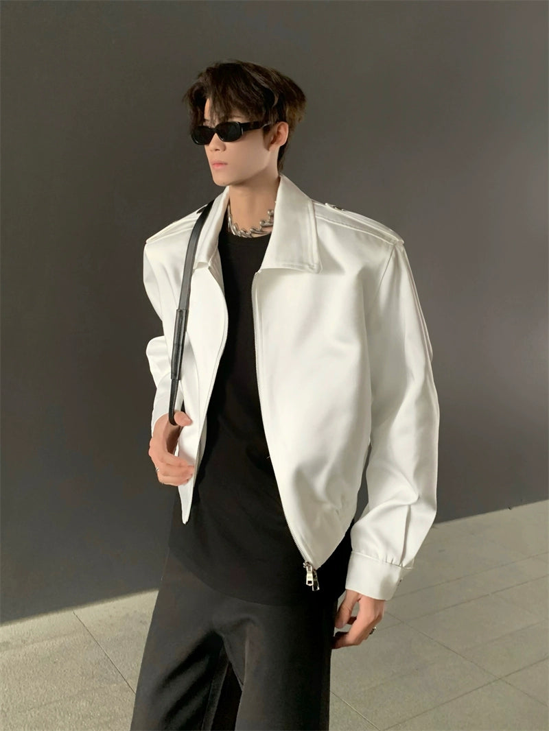 Structured Shoulder Bomber Jacket