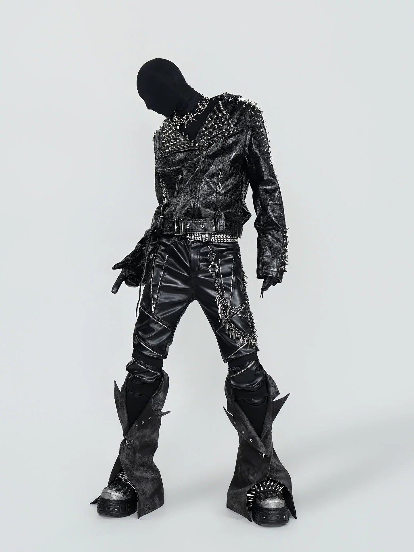 Obsidian Maelstrom Spike-Chain Hip Harness