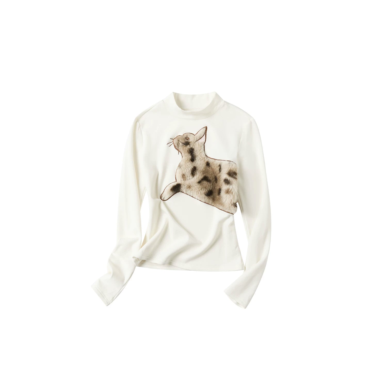 Fuzzy Daydream Kitty Embroidered Tee