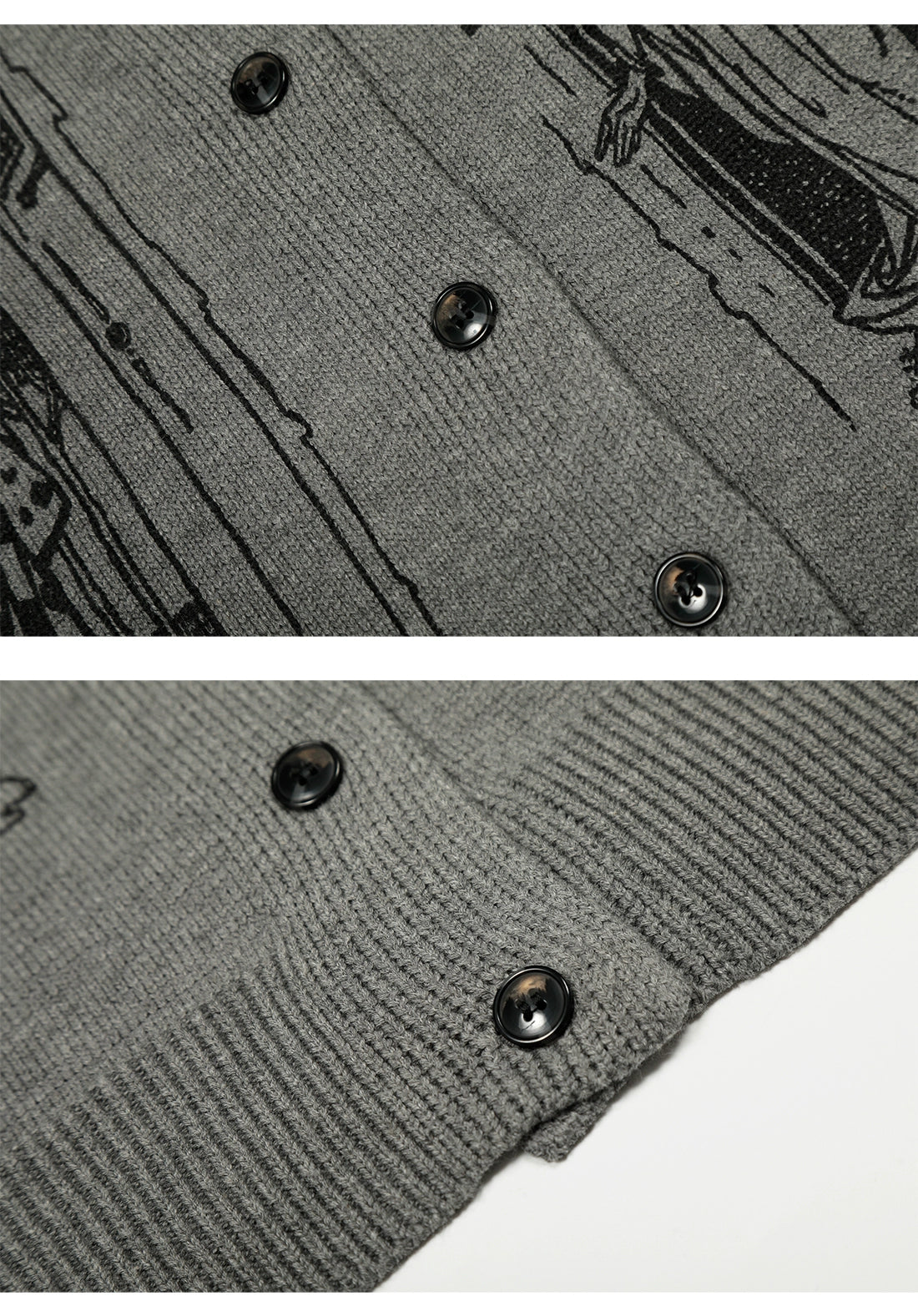 Tarot Window Graphic Knit Cardigan