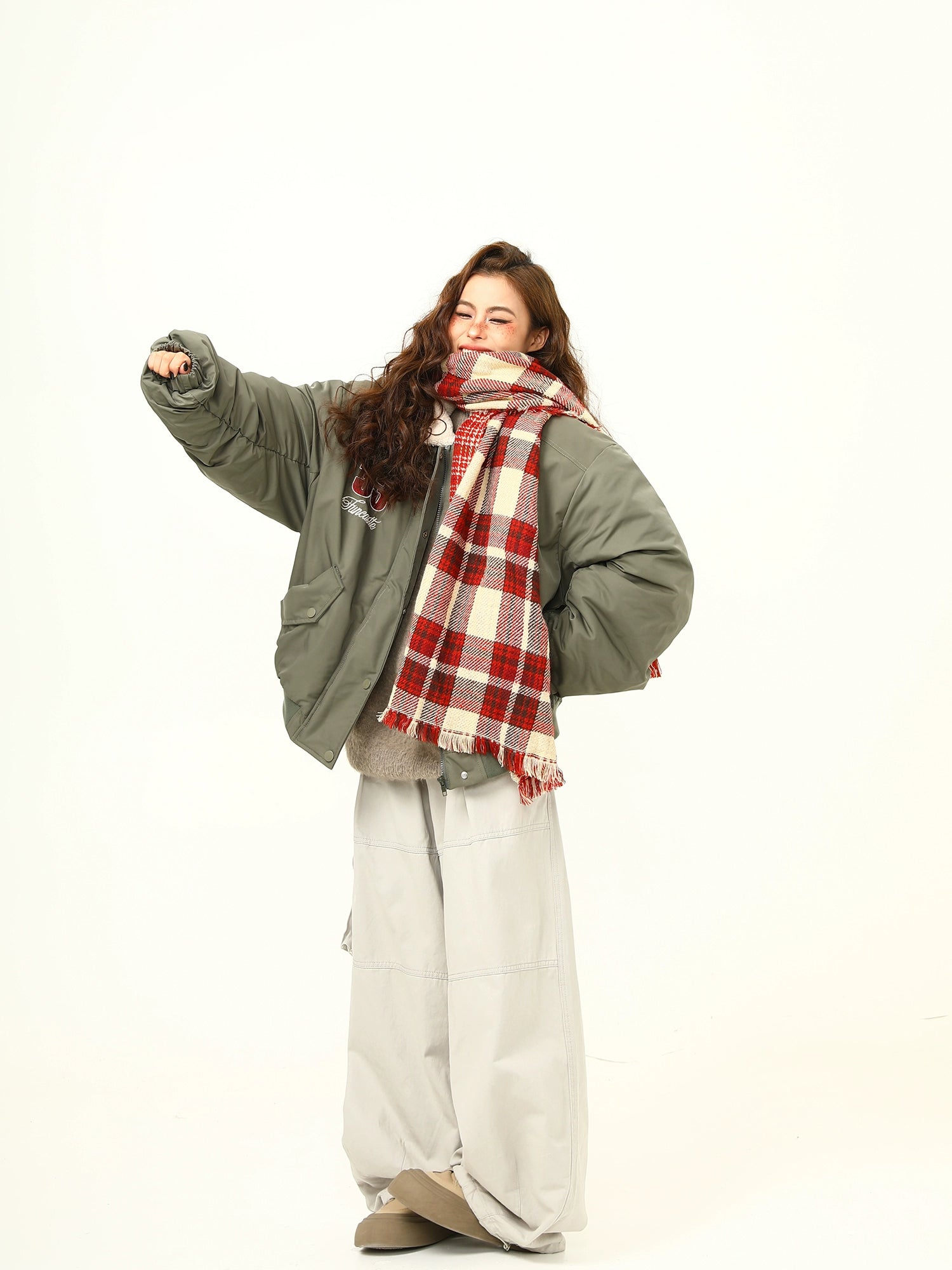 Varsity Patch Oversized High Neck Bomber Jacket