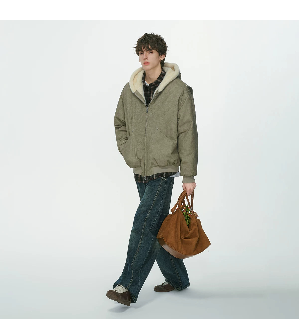 Frostcore Sherpa Hooded Bomber Jacket