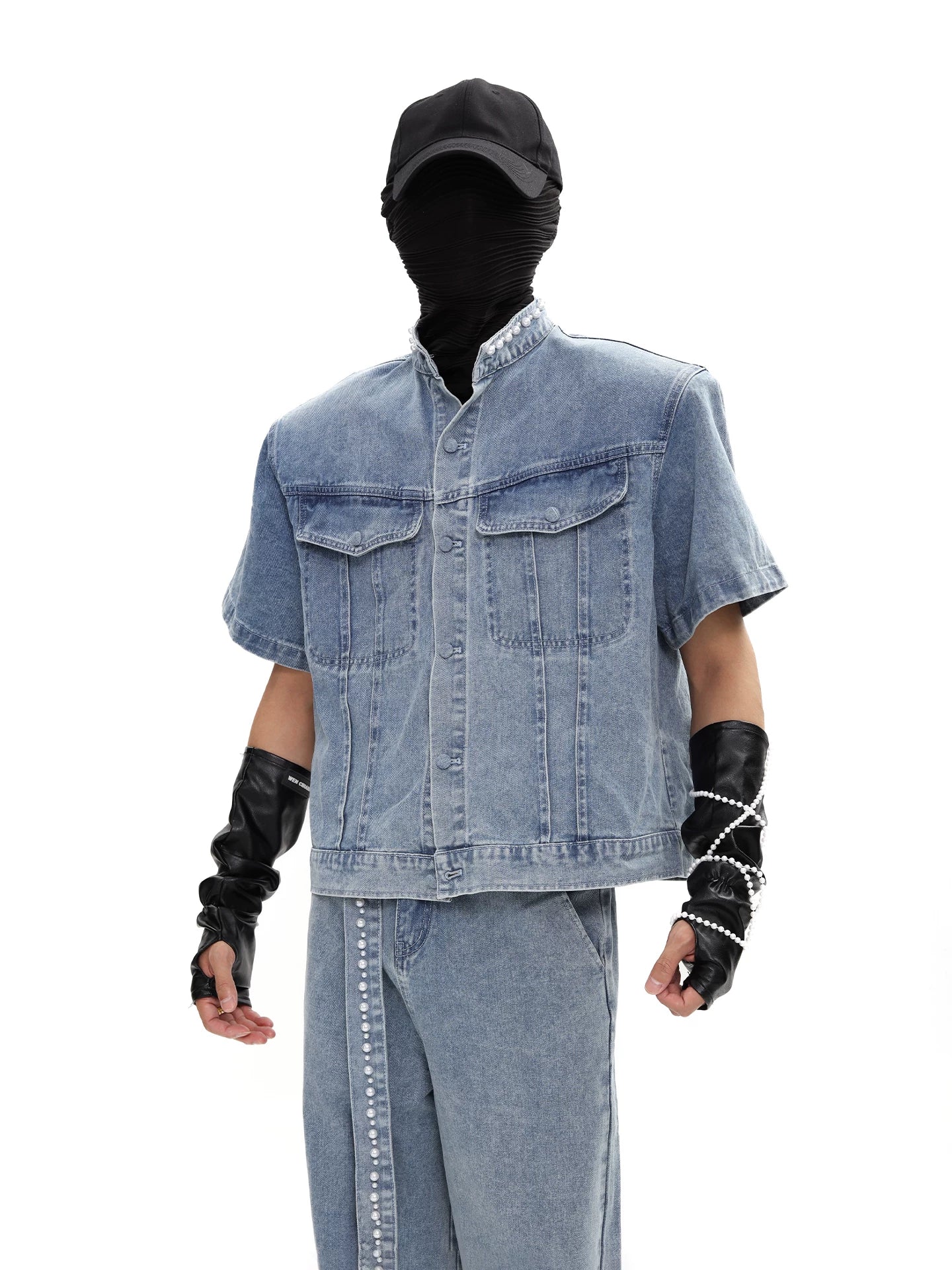 Aurora Studded Denim Armour Shirt