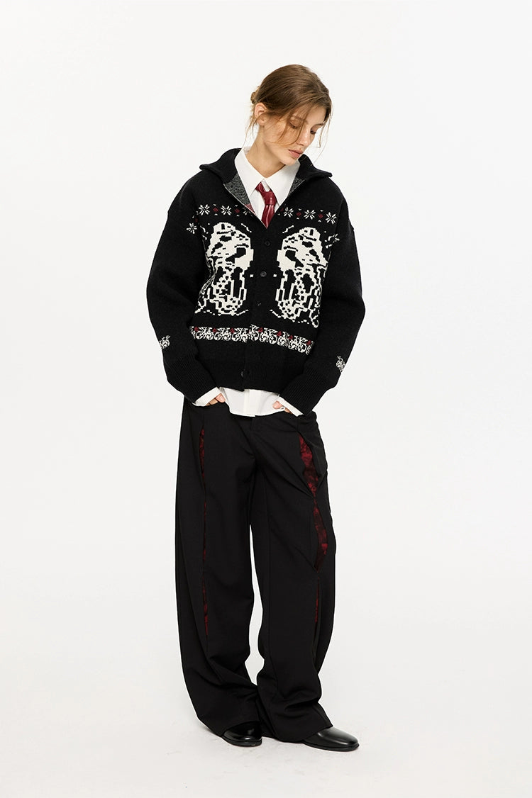 Arctic Fleece Animal Motif Button Cardigans and Sweaters