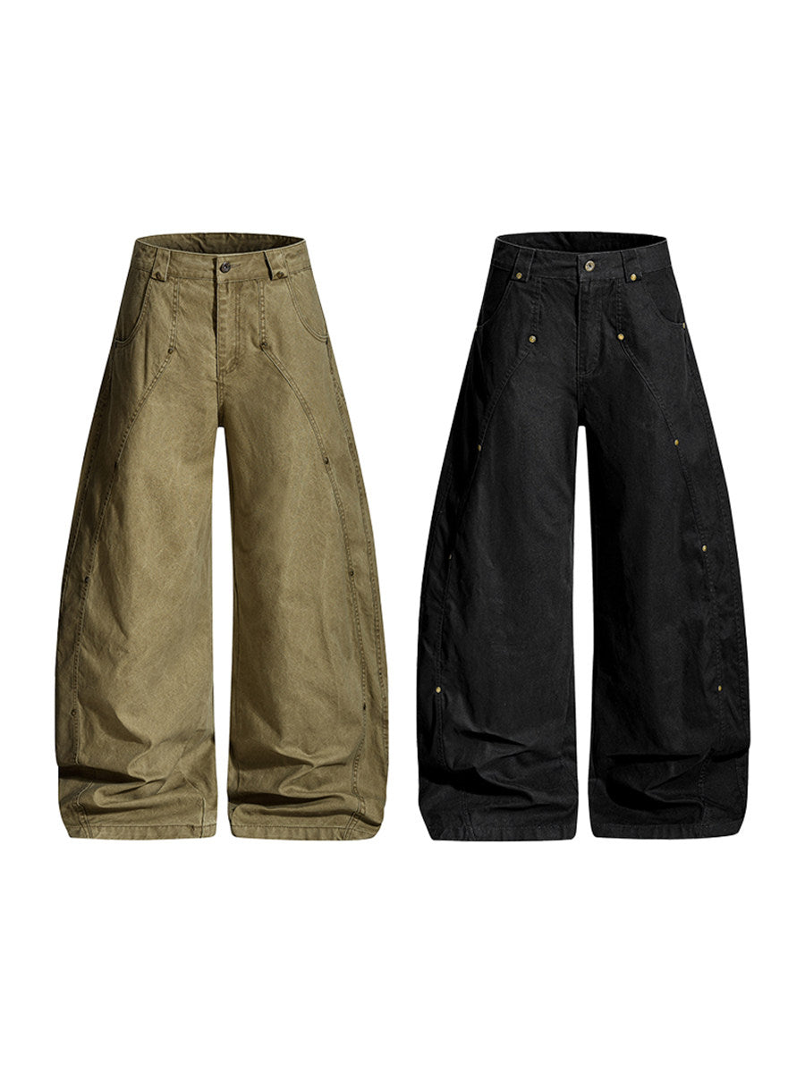 Men's Panel Seam Wide-Leg Pants