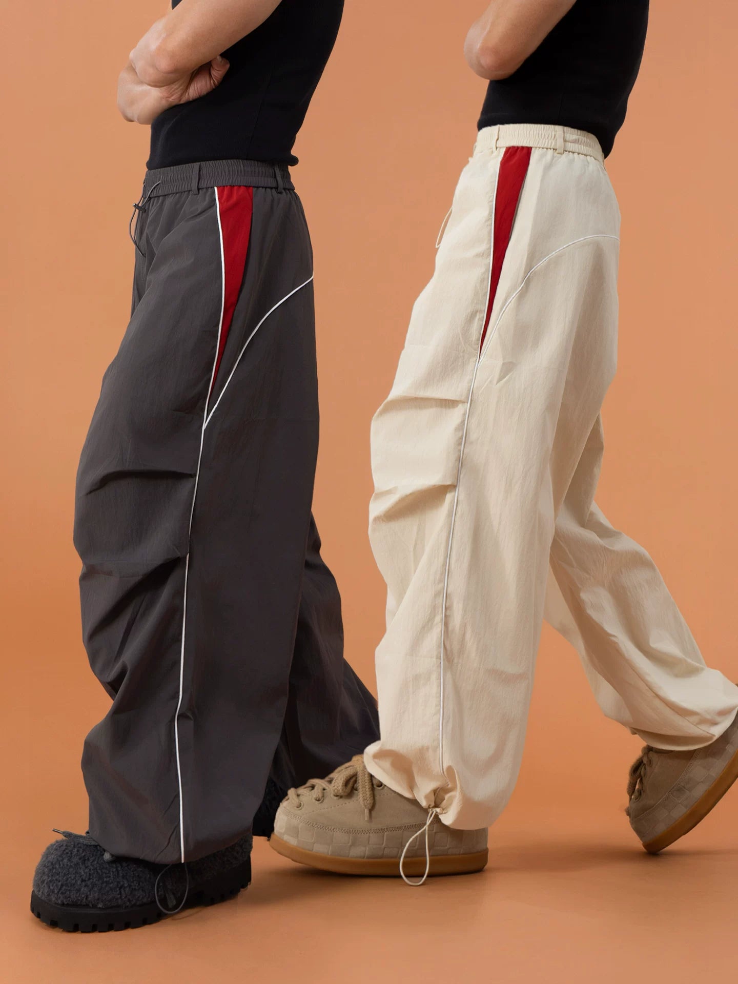 Sidewave Contrast Track Parachute Pants