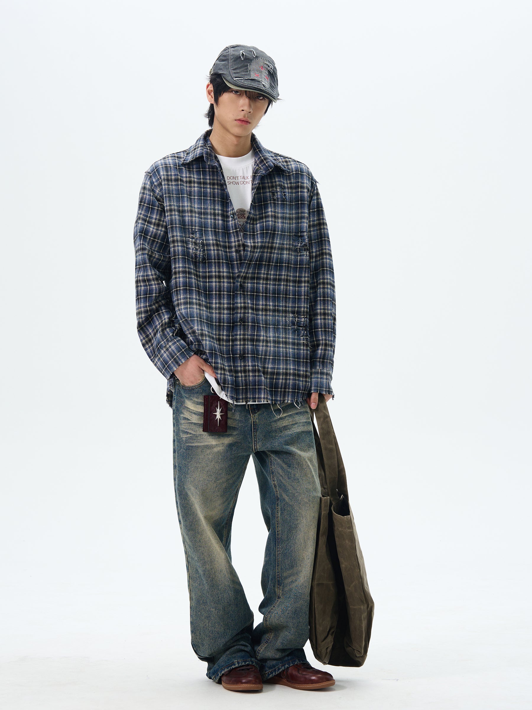 Vintage Wash Baggy Jeans