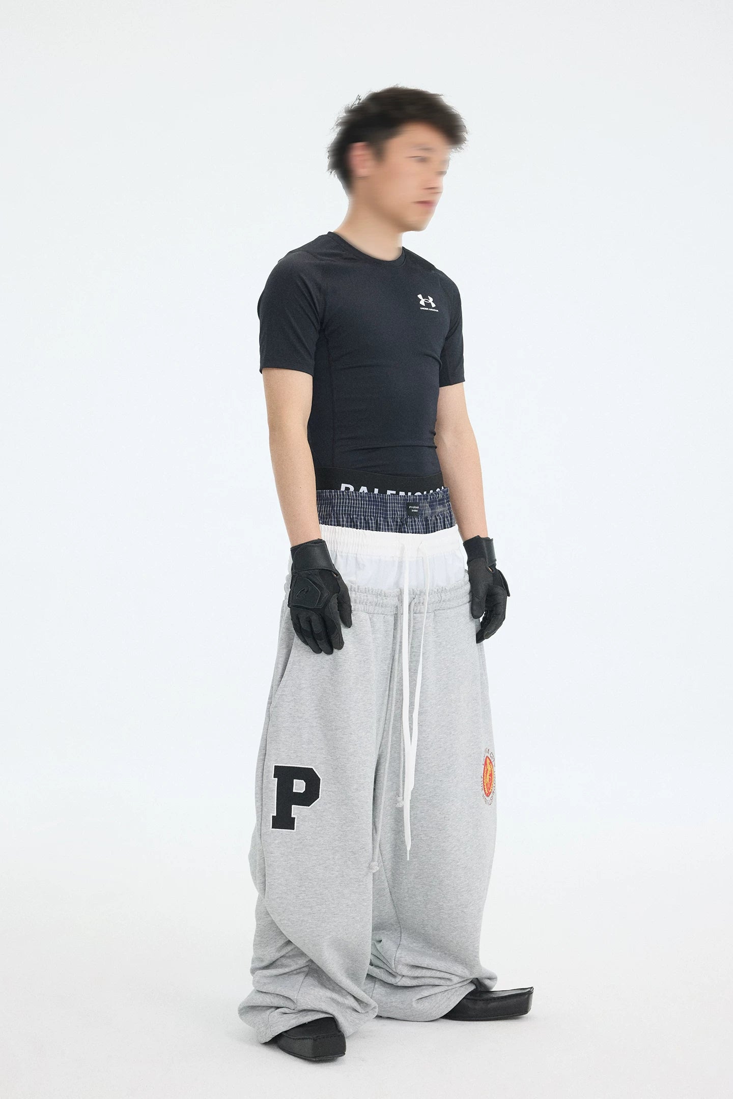 Protocol Double-Waist Stadium Sweatpants