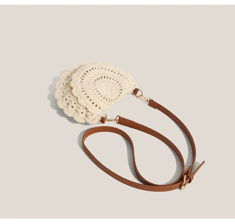Crochet Scallop Crossbody