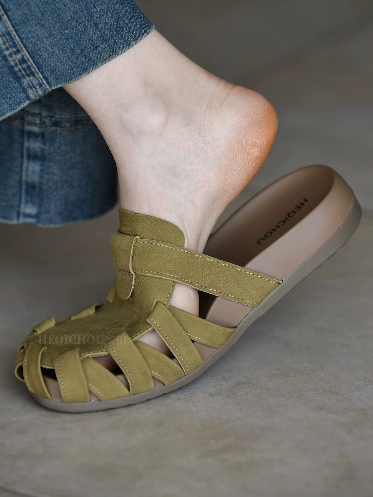 Elowen Woven Buckle Slingback Sandals