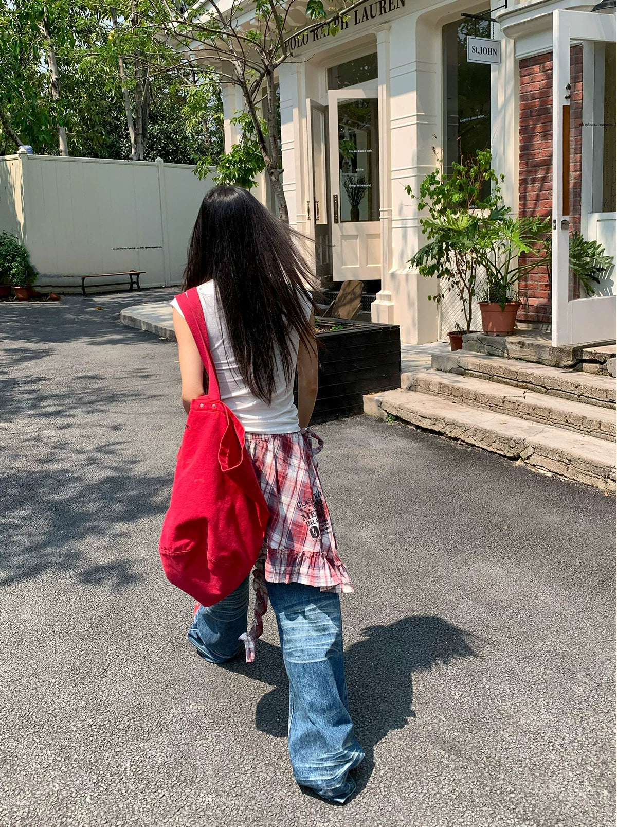 Sun-Faded Classic Wide-Leg Jeans