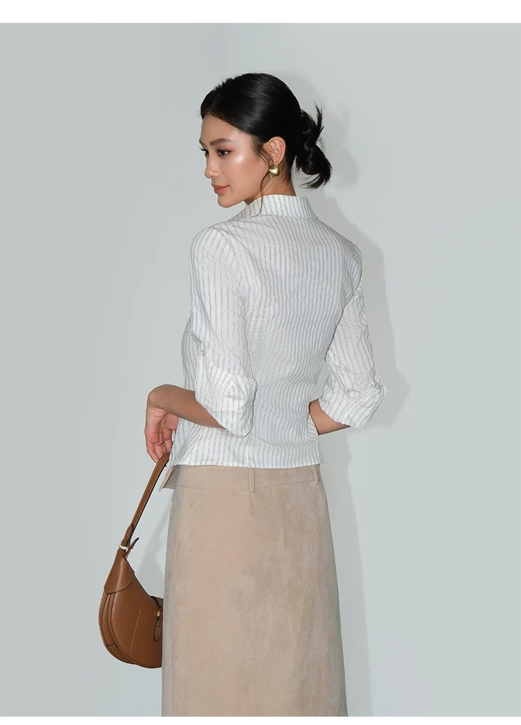 Contour Stripe Tailored Shirt