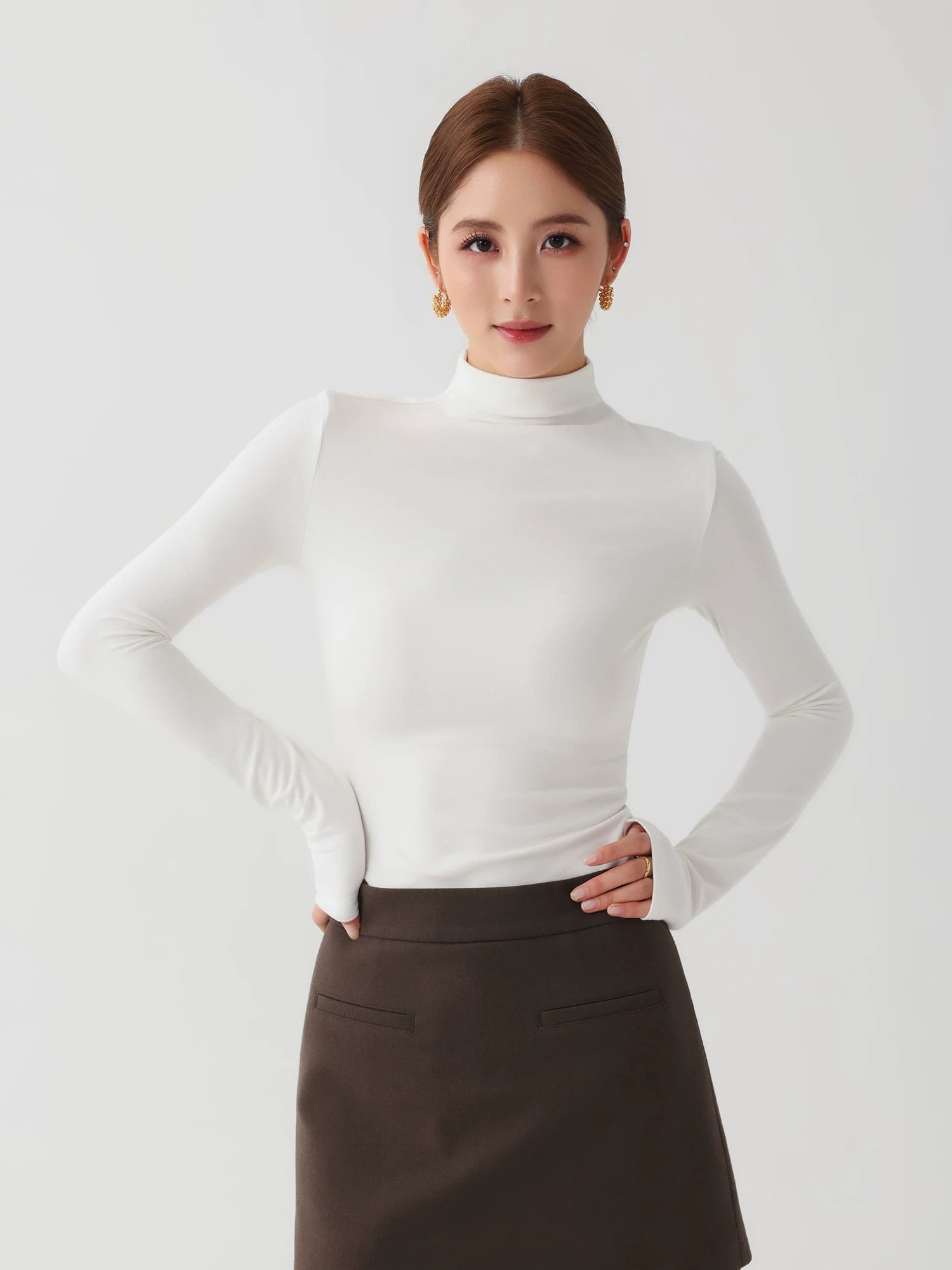 Celeste Mock Neck Top