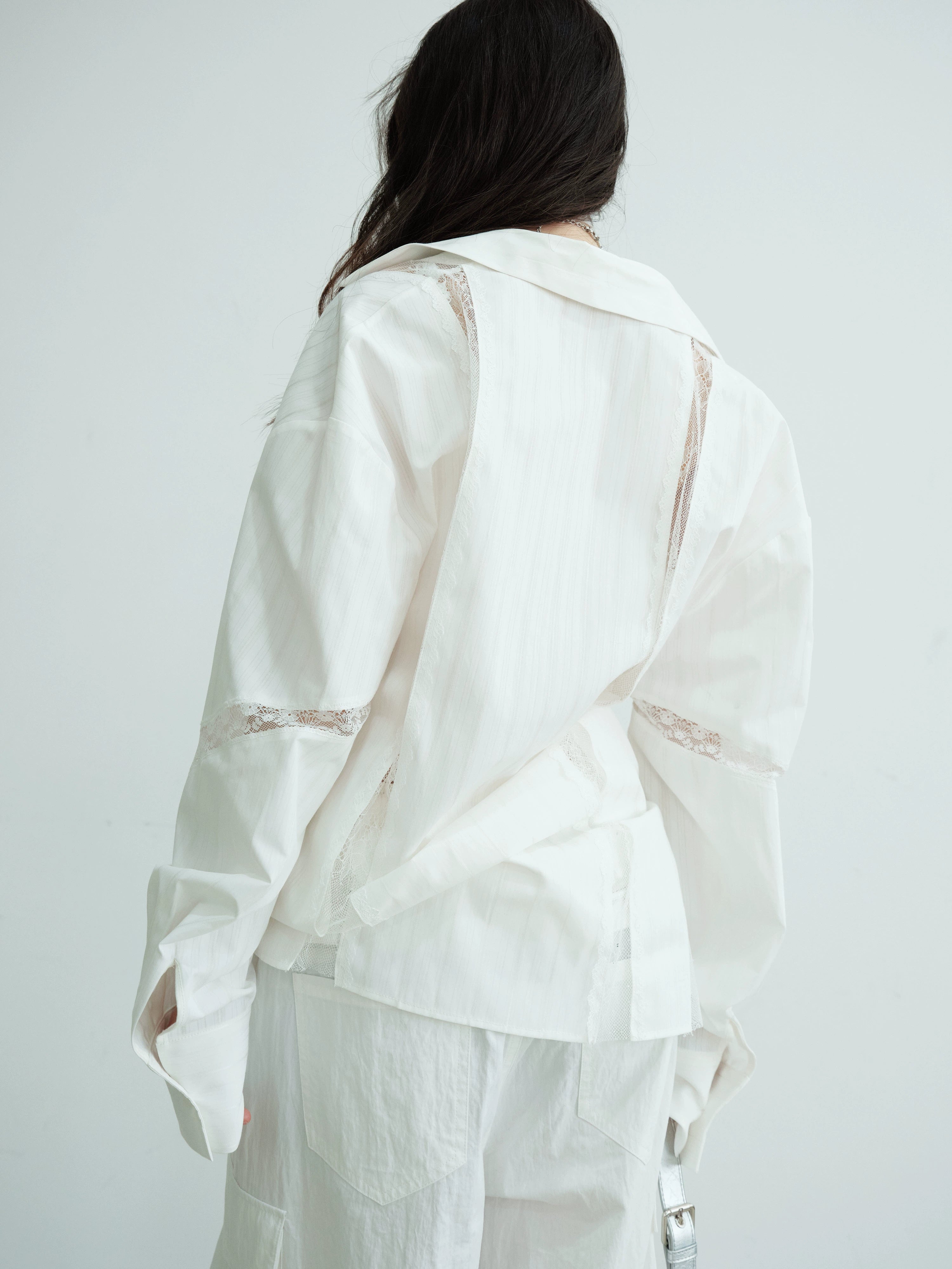 Classic White Cotton Long Sleeve Shirt