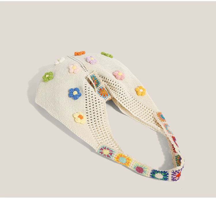 Daisy Meadow Crochet Hobo