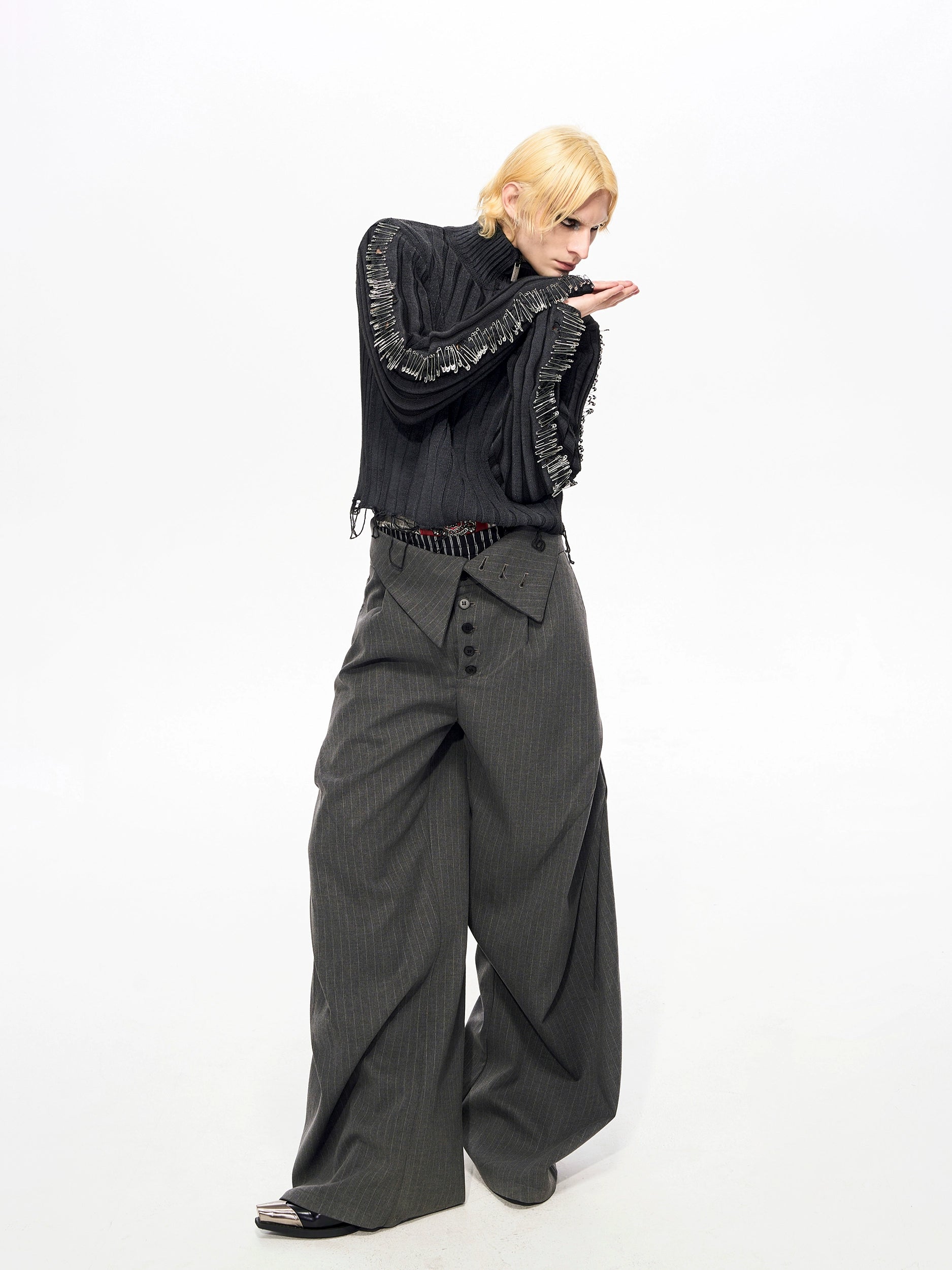 Steel Thorn Hooded Knit Sweater