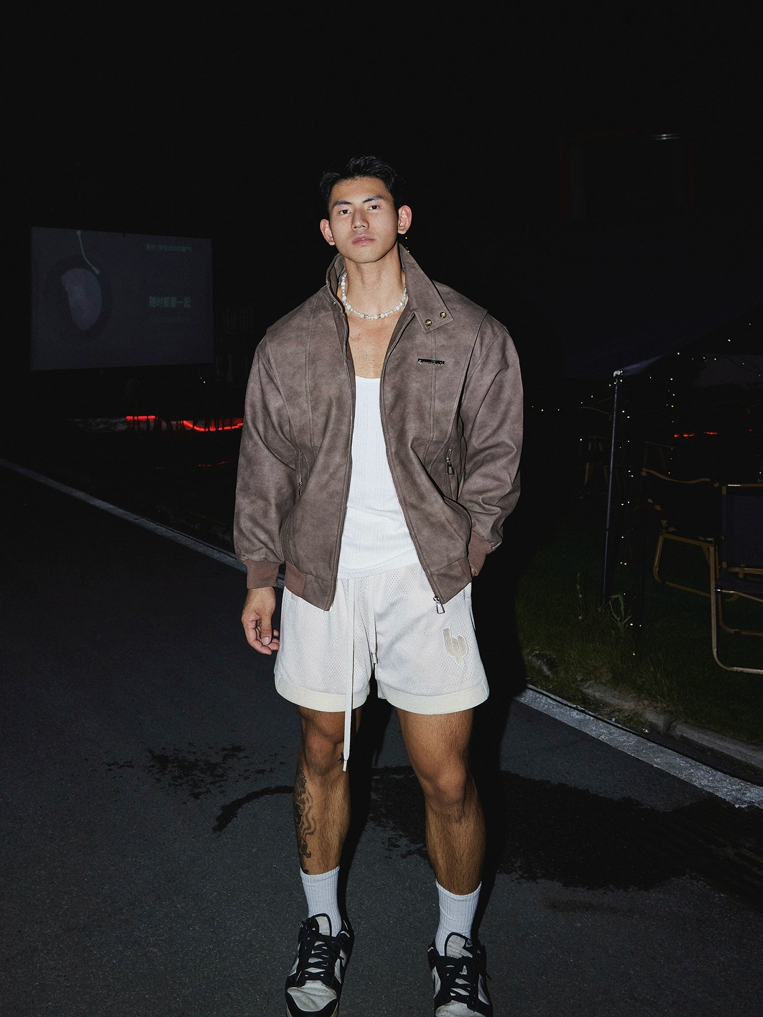 Suede Bomber Jacket