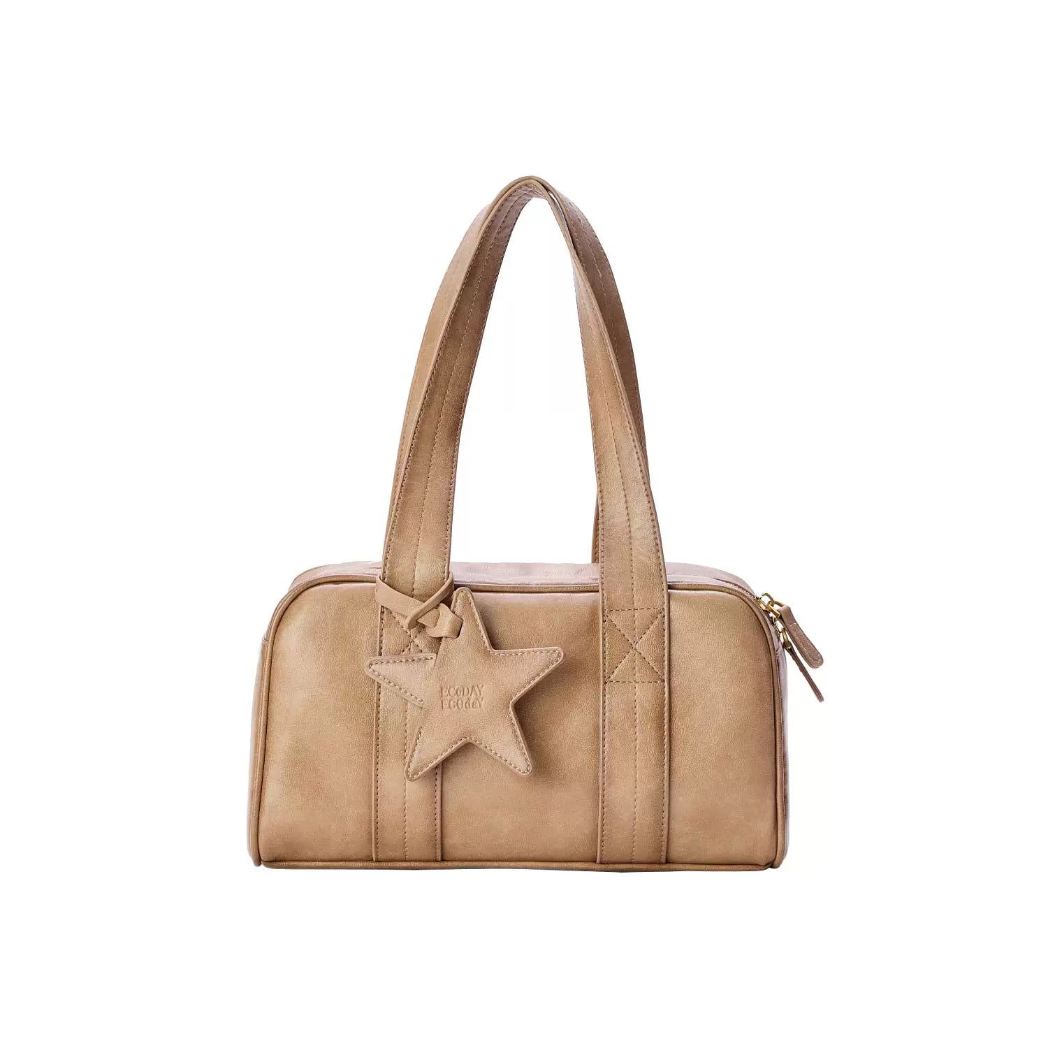 Vintage Star East-West Handbag - Camel