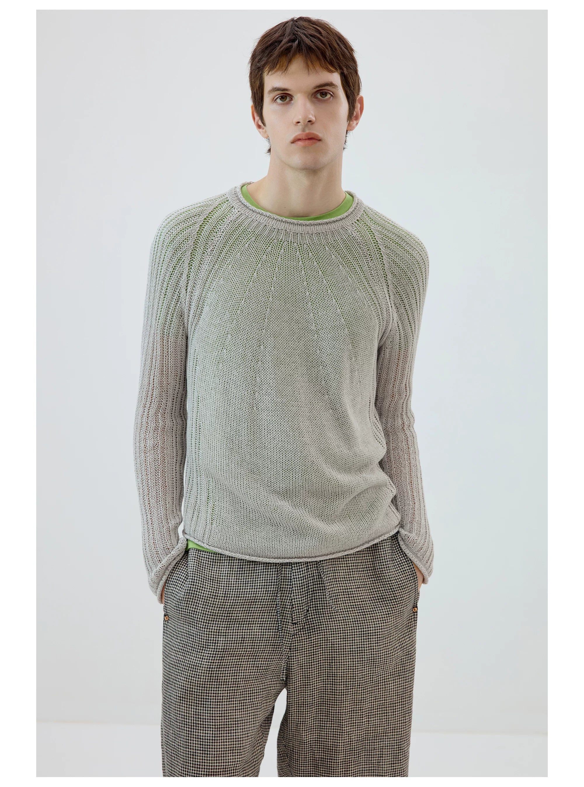 Sunmesh Sheer Knit Sweater