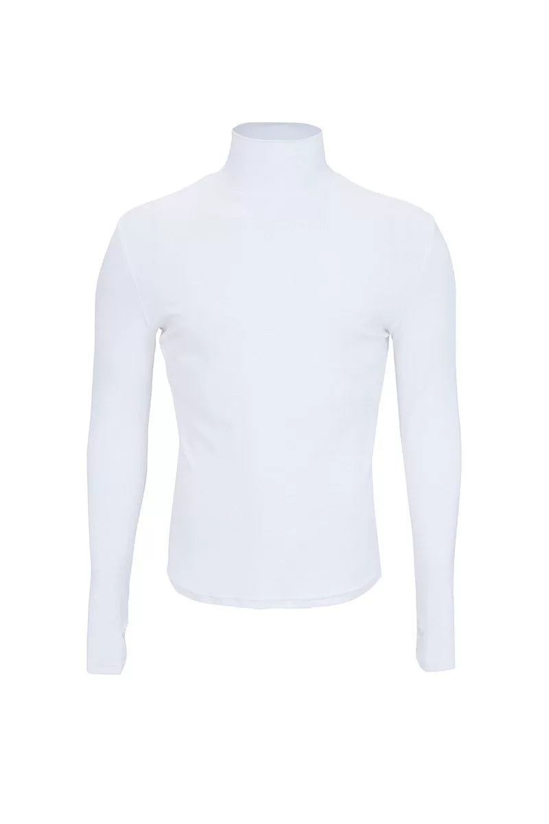 Cuff Mock Neck Top