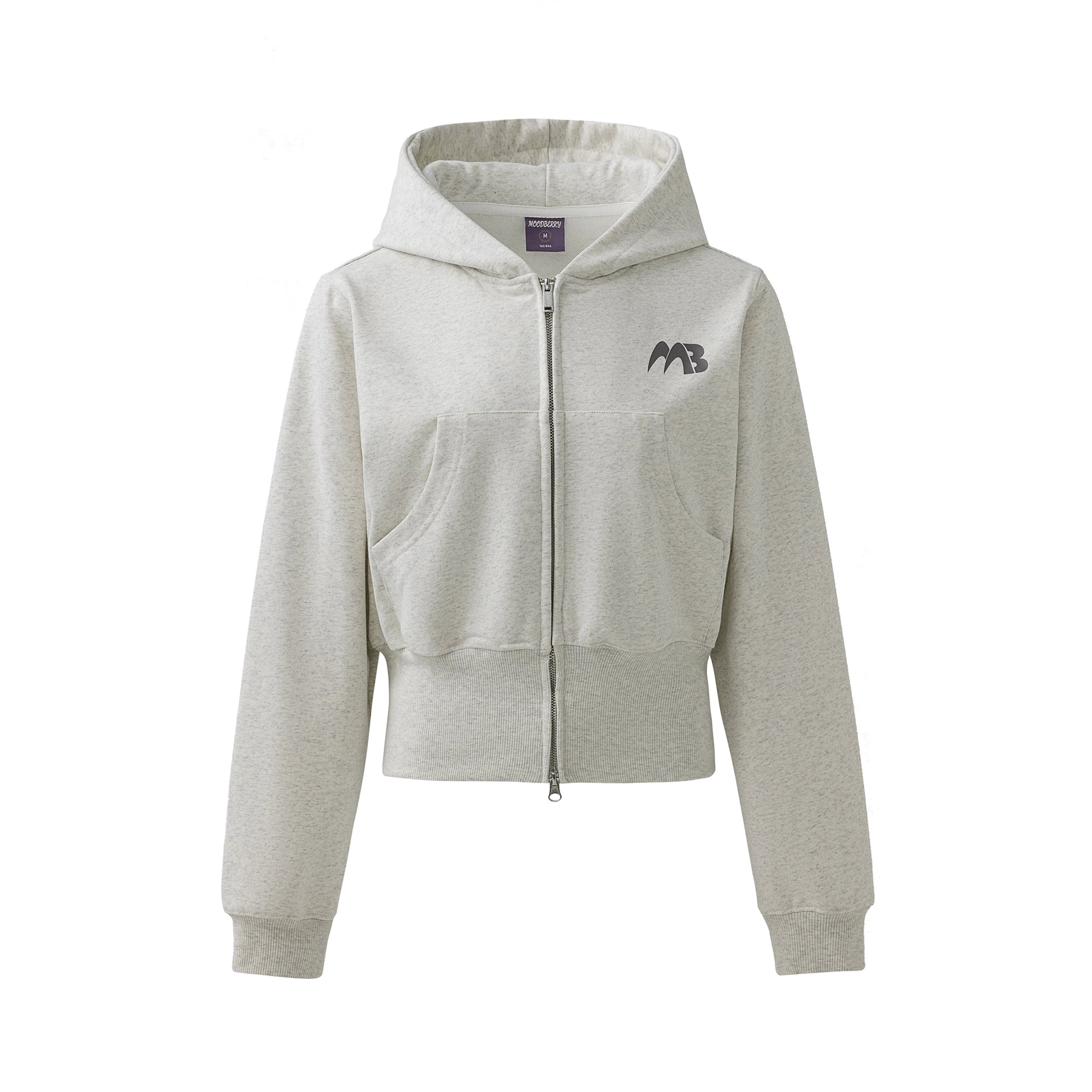 Cardigan à capuche rétro double zip