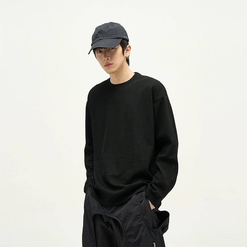 Long-Sleeve Crew Neck T-Shirt