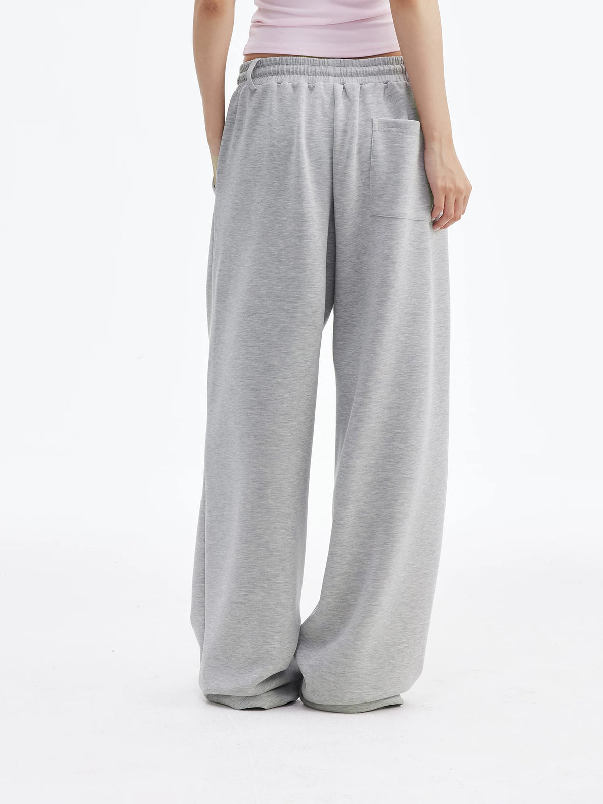Relaxed Soft Wide-Leg Drawstring Sweatpants