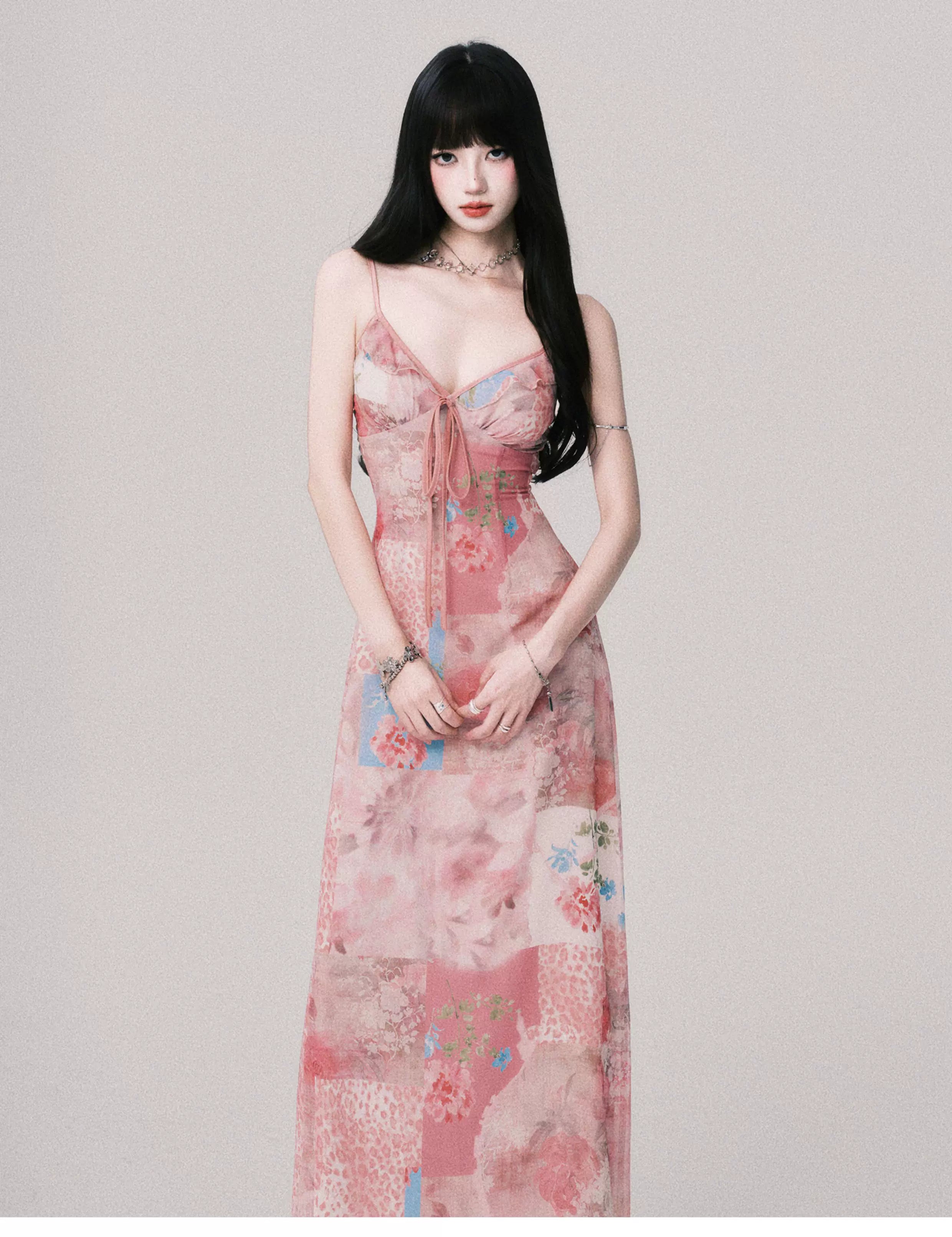 Rose Mosaic Daydream Maxi Dress