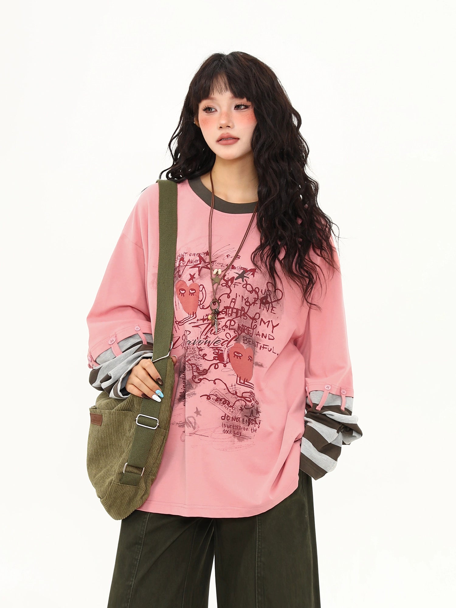 Rose Reverie Illustrated Layered Tee