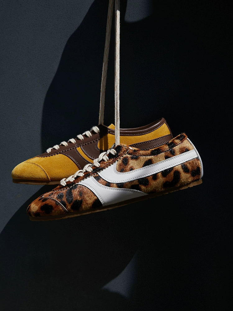 Leopard Print Retro Sneakers