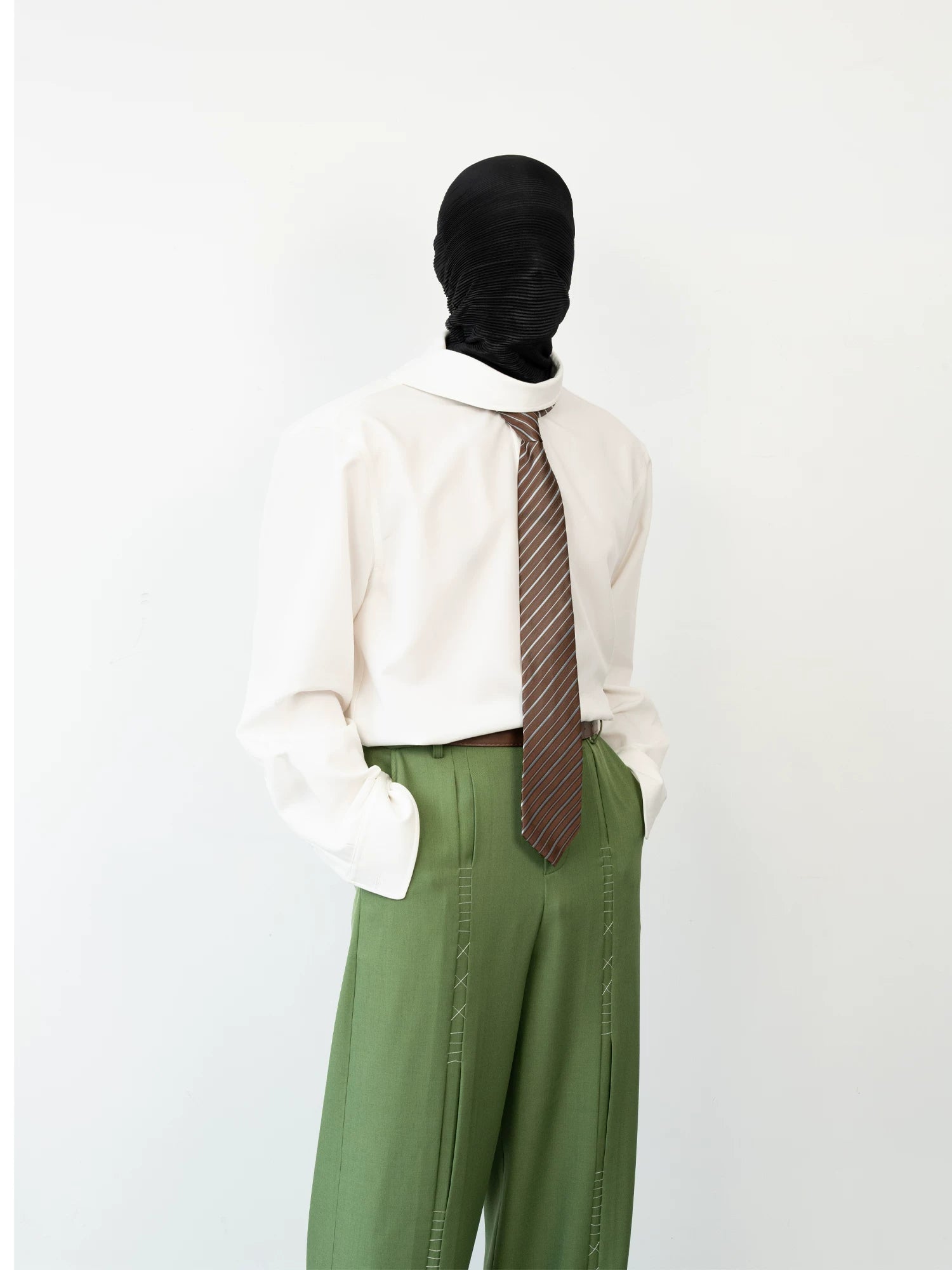 Ivory Halo Mock-Layer Shirt