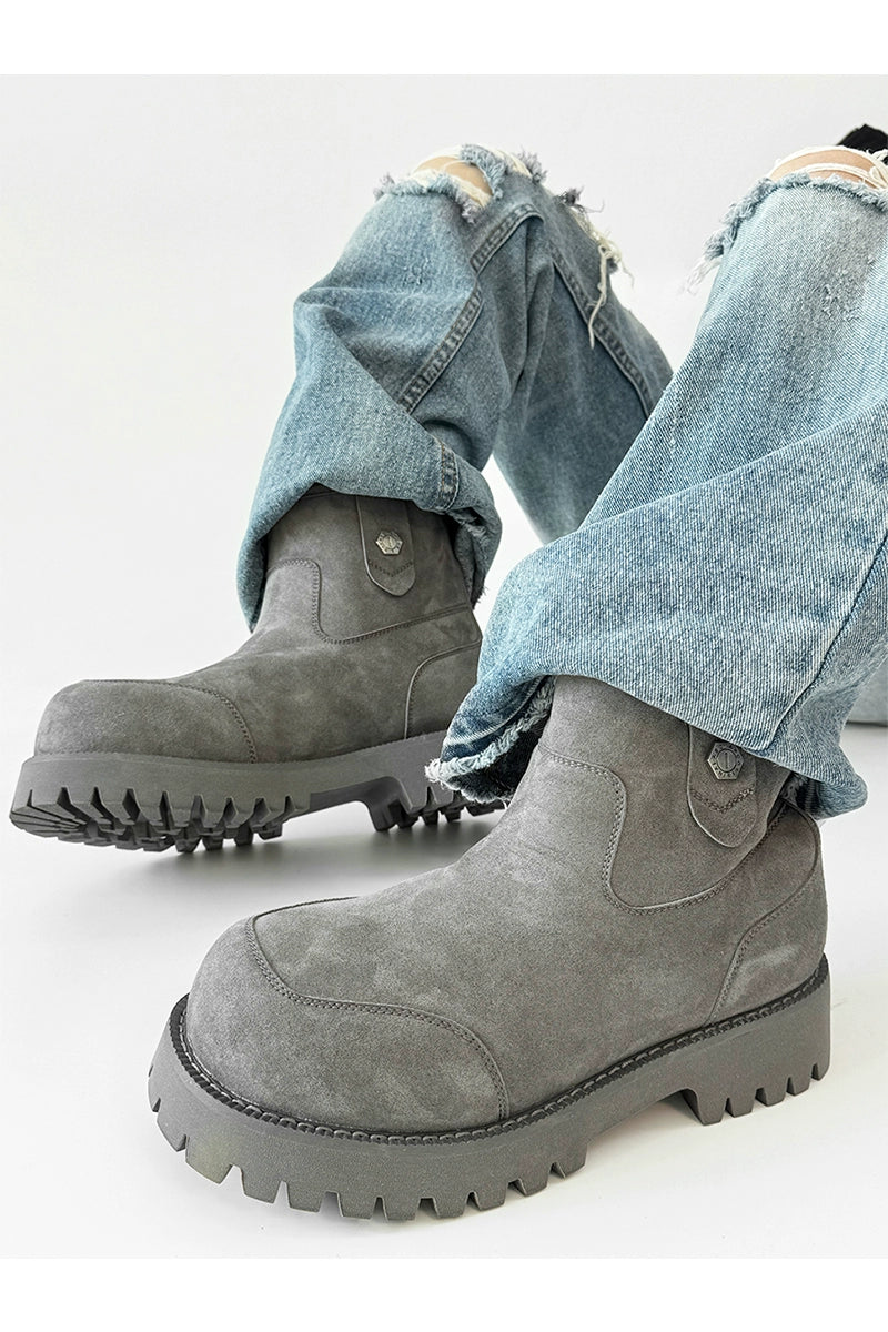 Chunky Suede Winter-Ready Boots