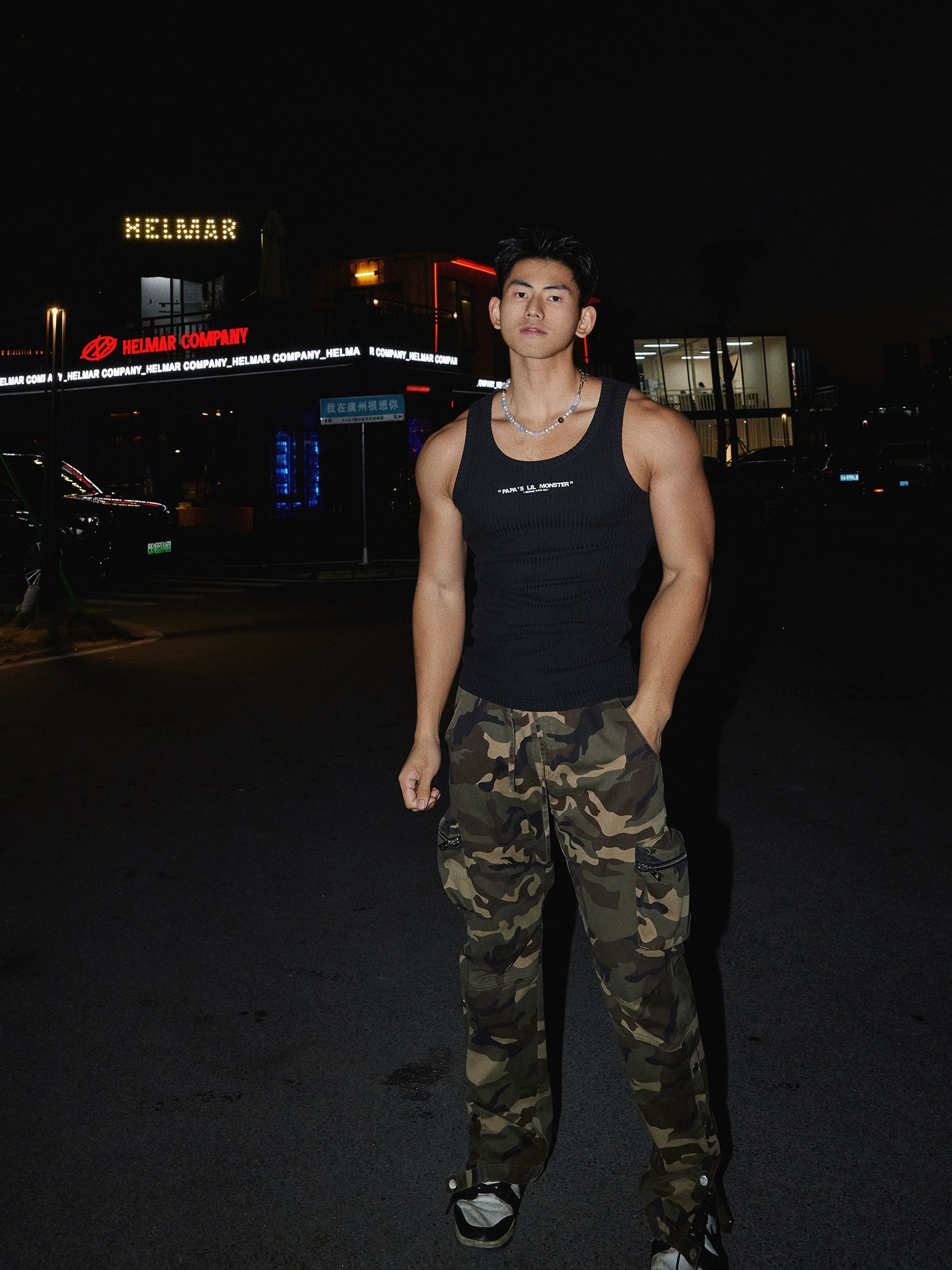 Ribbed Logo Tank Top